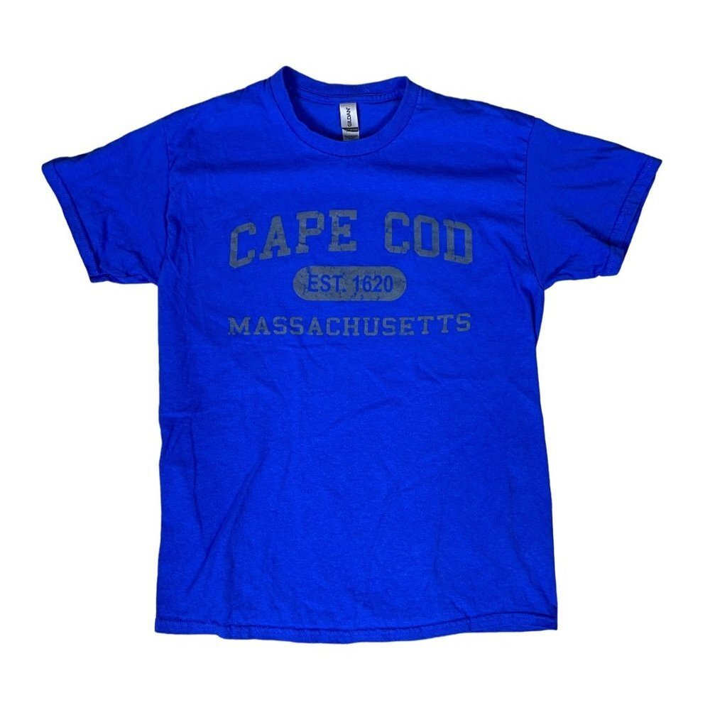 Cape Cod Est. 1620 Massachusetts 100% Cotton Blue T-Shirt Size Medium